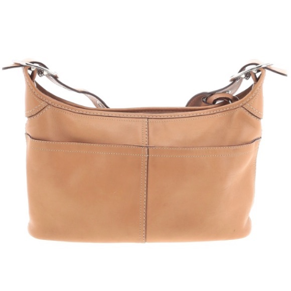 Coach East West F13354 Beige Leather Shoulder Bag - Picture 2 of 16